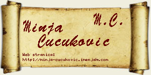 Minja Čučuković vizit kartica